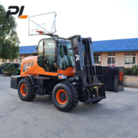 Chariot élévateur articulé tout-terrain diesel 4x4 de 3,5 tonnes PL CPCDY35 avec pneus pneumatiques pour l'extérieur