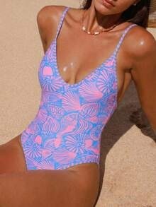 Traje de Baño de Una Pieza para Mujer, Impresión por Sublimación, Ropa de Playa y Bikinis Personalizados, Precio Económico, Mejor Precio de Venta, OEM ODM - Product Image 5