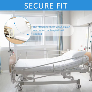 Draps de lit en coton de qualité supérieure, respirants, confortables, à séchage rapide, certifiés CE, pour usage médical en milieu hospitalier, avec personnalisation - Product Image 2