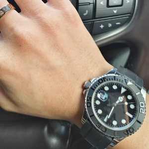 Reloj Mecánico de Diseño VS TW FC con Correa de Goma, Cristal de Zafiro, Automático, 42mm, Deportivo para Hombre, Alta Calidad, Modelo Black Ghost - Product Image 4