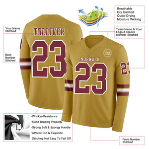Maillot de football américain respirant avec impression par transfert thermique, uniforme sportif optimisé pour l'entraînement et les matchs - Product Image 2