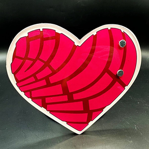 Plaque magnétique professionnelle en acrylique écologique pour extensions de cils, avec logo personnalisé, motif cœur rose, outils pour pose de cils, vente en gros - Product Image 4