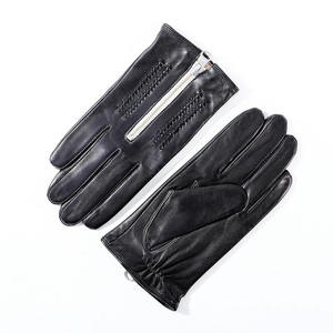 Mitaines thermiques en cuir pour hommes et femmes, avec fermeture éclair, coupe-vent, imperméables, antidérapantes, pour le ski, la neige, le snowboard, mitaines d'hiver - Product Image 1
