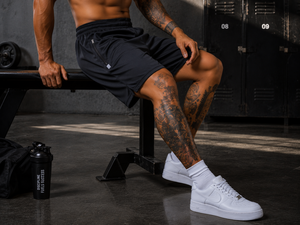 Men's Customized Polyester <b>Athletic</b> Shorts Elastic Waist Gym Wear Comfortable Custom Front Embroidery Design Quick Dry 3D - Product Image 5