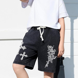 ผู้ผลิตกางเกงขาสั้นแบบย้อมสีเอซิดตามสั่ง OEM ผ้าฝ้ายเฟรนช์เทอร์รี่ฟอกสีซีดแบบโอเวอร์ไซส์ทรงหลวม จำหน่ายส่ง - Product Image 4