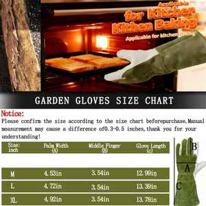 Guantes de seguridad, guantes de trabajo resistentes a cortes, guantes de cuero de vaca - Product Image 6