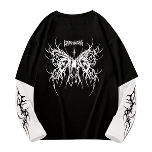 เสื้อแขนยาวพิมพ์ลายออกแบบเองราคาส่งสำหรับผู้ชาย เสื้อสเวตเชิ้ตคอกลมพิมพ์ลายสกรีนสำหรับฤดูใบไม้ร่วง - Product Image 5