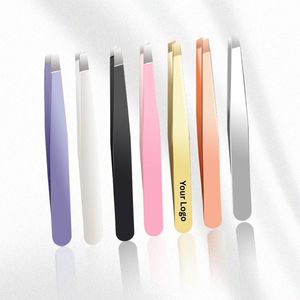 Pinzas para Extensión de Pestañas de Diferentes Colores, Resistentes y de Alta Calidad, Pinzas para Cejas de Marca Privada - Product Image 1