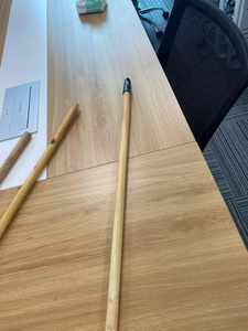 Premium Pine Wood <b>Broom</b> <b>Handle</b> Smooth Polished Surface Threaded End & Rounded End Durable Wooden Stick - Product Image 4