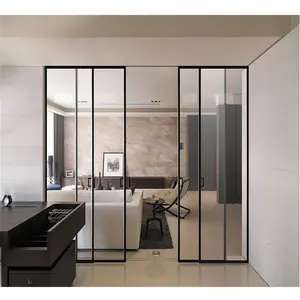 Soft Closing Narrow Slim Door Room Interior With Frame Modern Glass Opk Sliding Door Accessories Internal Doors