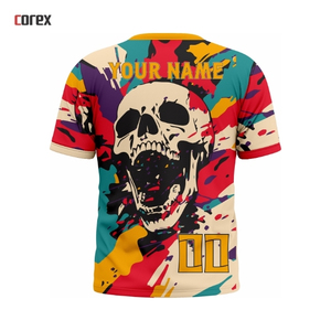 Ropa Deportiva de Moda, Jersey Sublimado con Cuello Redondo, Logotipo Frontal, Manga Corta, Calidad Premium, Unisex - Product Image 3