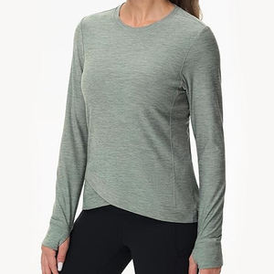 Camisetas Deportivas de Compresión Alta para Mujer, de Secado Rápido, Manga Larga, para Entrenamiento en Gimnasio y Running - Product Image 3