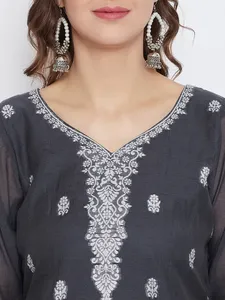 Tela de Algodón Orgánico con Diseño Tejido para Vestidos de Mujer, Marca Safaa - Product Image 4