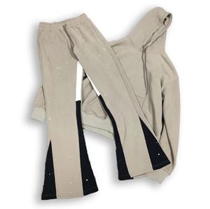 Conjunto de Sudadera con Capucha y Pantalones Acampanados de Doble Cintura para Hombre, Estilo Oversize, Fabricación Personalizada - Product Image 5