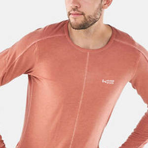 Camiseta de yoga para hombre, 100% poliéster, cuello redondo, ropa deportiva, venta al por mayor. - Product Image 5