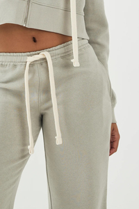 Pantalones Deportivos de Forro Polar para Mujer, de Poliéster/Algodón, Cintura Elástica, Logotipo Personalizado Impreso, Color Sólido en el Lateral, Artículo de Moda - Product Image 4