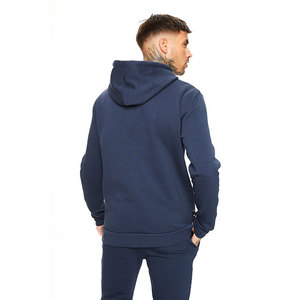 Sweat à capuche demi-zip confortable et respirant pour homme, à prix abordable, en velours 100% coton, avec impression par décharge, écologique, pour l'hiver, sur mesure - Product Image 2
