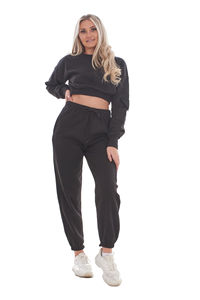 Pantalones Deportivos de Felpa 100% Algodón para Mujer, Diseño Casual de Invierno, Transpirables, Cortavientos, Pantalones Cortos Deportivos - Product Image 5