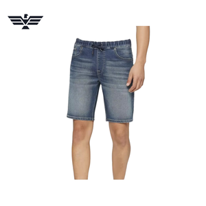 Pantalones Cargo de Mezclilla Desgastados para Hombre, Cintura Media, Pierna Recta, Casuales de Verano, 100% Algodón, Tejido Transpirable, con Botones - Product Image 1
