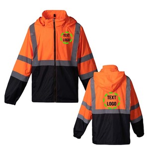 Chaqueta de Seguridad Impermeable ZOHSUB POWER INDUSTRY ANSI Clase 1 con Tiras Reflectantes Extraíbles y Bolsillos con Luz LED - Product Image 3