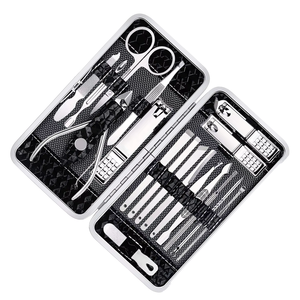 18-Piece Stainless Steel Professional Manicure <b>Pedicure</b> Kit Nail Clippers Nail Care <b>Tools</b> Infant Adult Use Electric Durable - Product Image 2