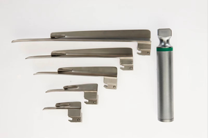 Set de Laringoscopio Profesional con Estuche de Transporte, Cinco Hojas Rectas con Mango, Laringoscopio de Fibra Óptica Miller - Product Image 2