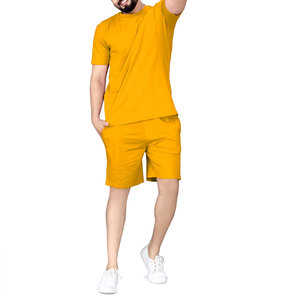 Conjuntos de Verano al por Mayor, Nuevo Diseño, Conjuntos de Camiseta de Manga Corta y Pantalones Cortos para Hombre, Conjunto de Alta Calidad para Hombre, Lavado Ácido - Product Image 3