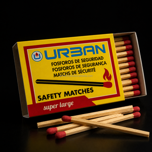 Cerillas de Seguridad de la Marca Urban Buyer, Barra Extra Grande, Modernas, para Uso Doméstico y Hotelero, Caja de Cerillas con Logotipo Impreso - Product Image 3