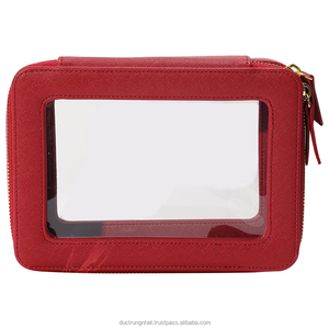 Wholesale Trendy PVC Transparent Cosmetic <b>Bags</b> <b>for</b> <b>Women</b> Travel <b>Toiletry</b> Pouches with Zipper Closure Fashion Style from Vietnam - Product Image 1