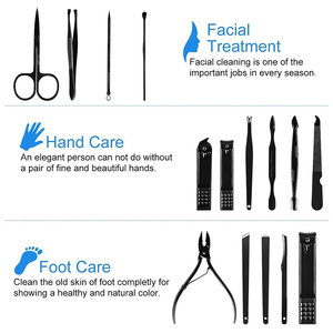 Professional 16-Piece Alloy Steel Pedicure/Manicure Kit Durable Portable Design Luxurious PU Leather Pouch 7-in-1 Nail Clipper - Product Image 5
