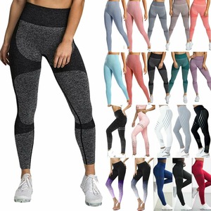 Leggings de fitness décontractés d'hiver respirants pour femmes, vente en gros, haute qualité, couleur personnalisée, taille haute, sans couture - Product Image 2