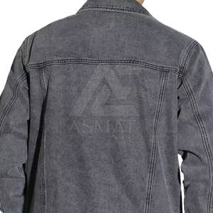 Service OEM, veste en jean pour homme de haute qualité, design personnalisé, nouvelle collection de vestes en jean pour homme - Product Image 6