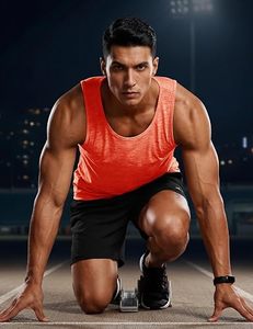 Factory Direct Custom <b>Men</b> V-neck 100% Cotton Cropped Tank <b>Tops</b> | Wholesale Sleeveless Quick Dry <b>Crop</b> Tank <b>Top</b> Gym Fitness - Product Image 1