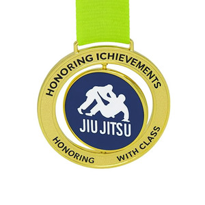 Medallas de Taekwondo Personalizadas para Eventos Deportivos, de Aleación de Zinc, Chapadas en Oro, con Impresión UV y Esmalte Suave - Product Image 6