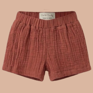 Conjunto de Muselina Orgánica Cot & Candy Jhabla, Camisa Holgada Picante con Pantalones Cortos para Bebés de 0 a 3 Meses, Conjuntos de Ropa de Verano para Bebés - Product Image 4