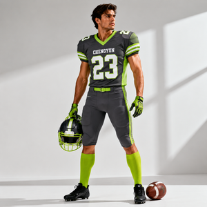 Custom Moisture Wicking <strong>Football</strong> V-neck Sublimation Print <strong>Football</strong> Match American <strong>Football</strong> Training Gear High Performance - Product Image 1
