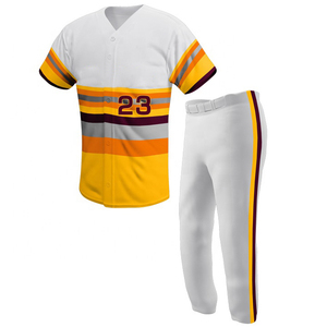 Outdoor Sports Wear 100% Polyester High Quality OEM/ODM Service Best Design <b>Customized</b> Baseball <b>Uniform</b> Sets Plus Size Short - Product Image 1