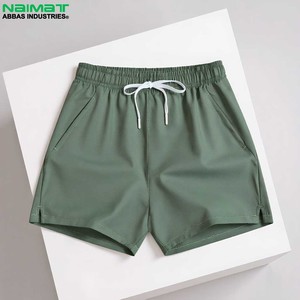 Pantalones Cortos Deportivos Casuales para Hombre NAIMAT, Negros, de Secado Rápido, Cintura Elástica, 100% Poliéster Tejido - Product Image 2