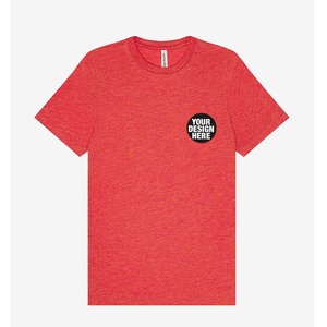 เสื้อยืดเจอร์ซีย์เนื้อนุ่ม ผ้าฝ้าย 60% โพลีเอสเตอร์ 40% สินค้าขายดีในตลาดอเมริกา ป้ายกำกับสั่งทำได้ เสื้อยืดแขนสั้นผู้ชายแบบเรียบ - Product Image 1