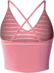 Professional Racerback Sports Bra <b>Strappy</b> Design Wireless Padded Workout Bra Breathable Gym Fitness <b>Top</b> USA Europe Trend <b>Top</b> 202 - Product Image 2