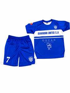 Conjunto de Camiseta de Fútbol Dearborn United S.A, Negra, Sublimada, Absorbente de Humedad, para Niños, Corte Regular, Manga Corta, para Todas las Temporadas - Product Image 2