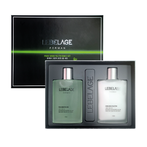 LEBELAGE, Juego de 2 piezas para el cuidado de la piel para hombres, té verde fresco, máscara cosmética coreana, serie de belleza para el cuidado de la piel - Product Image 1