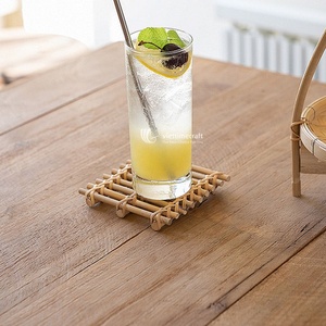 แผ่นรองจานหวายแบบสานสำหรับร้านอาหารงานอีเวนต์และโรงแรมแผ่นรองจานหวายแบบสานด้วยมือ - Product Image 4