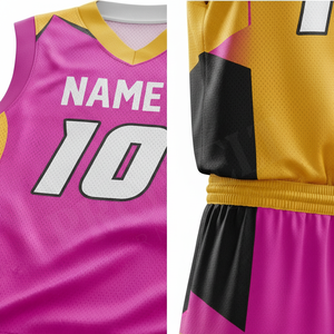 Men's Clothing Manufacturer Sportswear Two Piece Set V Neck Collar All Season Adult Team Wear Breathable Basketball Uniform - Product Image 4