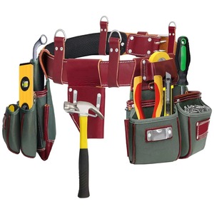 Wholesale Best Selling Made Pakistan Heavy-Duty Leather Tool Bag High Quality OEM Customizable Waterproof Leather Tool Bag - Product Image 1