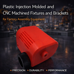 อุปกรณ์ยึดและขายึดที่ผลิตด้วยวิธีฉีดพลาสติกและกลึง CNC พร้อมสีตามสั่งและบริการ OEM สำหรับอุปกรณ์ประกอบในโรงงาน - Product Image 2