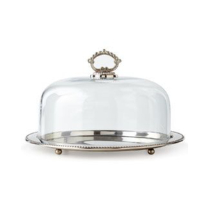 Magnifiques supports à gâteaux en métal avec couvercle en verre, présentoir à desserts rond de haute qualité, accessoires pour gâteaux d'anniversaire à domicile - Product Image 3