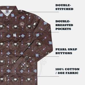 Chemise de travail en coton soudé ignifuge FR FRC, respirante, avec bandes réfléchissantes, haute visibilité ANSI Classe 1, argent - Product Image 3