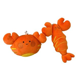 Mini Llavero de Peluche de Cangrejo Rojo y Langosta, Juguetes de Peluche Marinos, Muñecos de Peluche, Llaveros, Regalos para Niños, Llavero de Cangrejo, Llavero de Langosta - Product Image 1