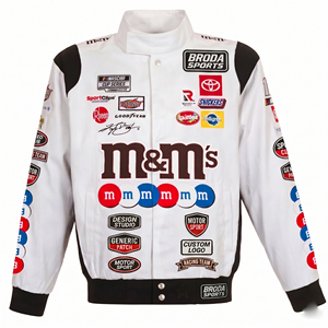 Wholesale Classic Streetwear NASCAR Racing Bomber <b>Jacket</b> <b>Men</b> Vintage Style Motorsport Custom Embroidery Breathable <b>Summer</b> Heavy - Product Image 4